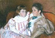 Mary Cassatt Louisine Havemeyer and her daughter Electra painting